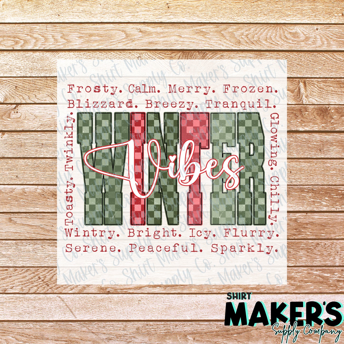 Winter Vibes DTF or Sublimation Transfer