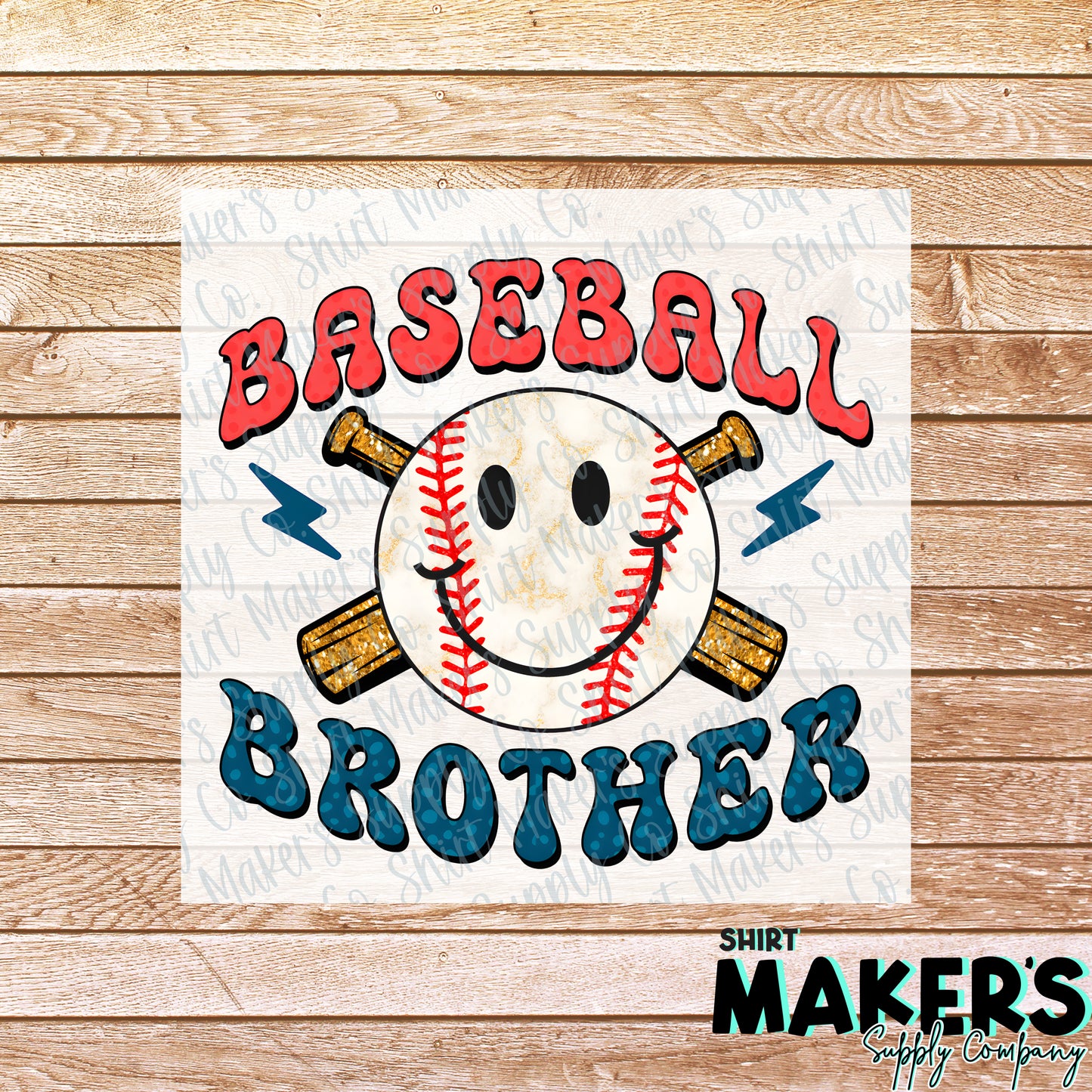Baseball Brother DTF or Sublimation Transfer