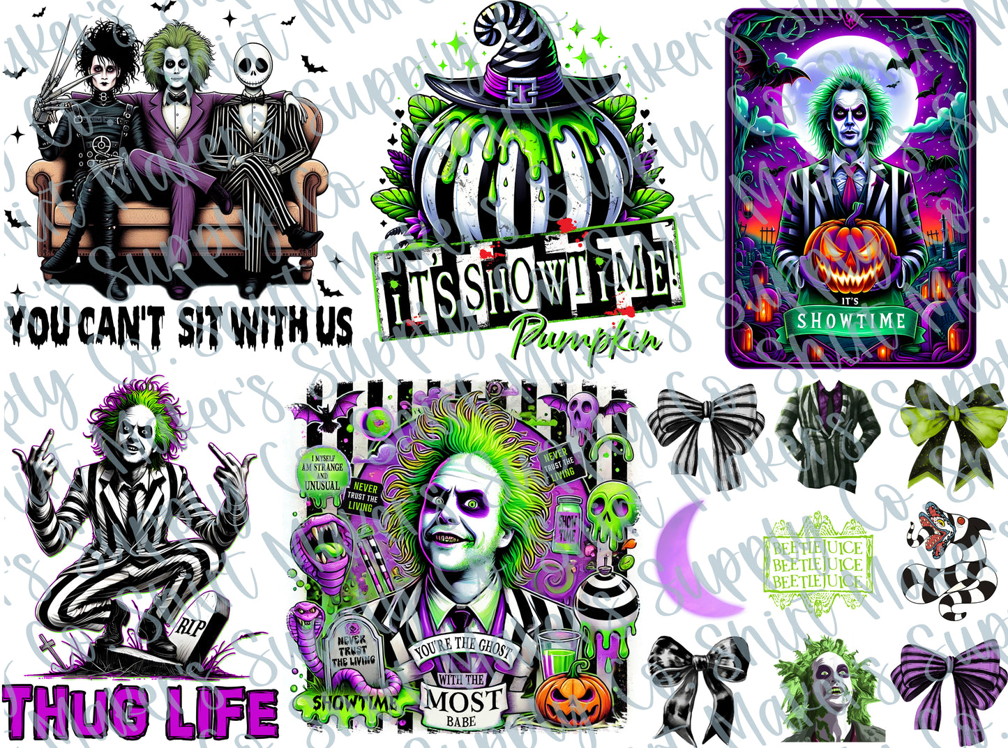 Beatlejuice DTF Gang Sheet