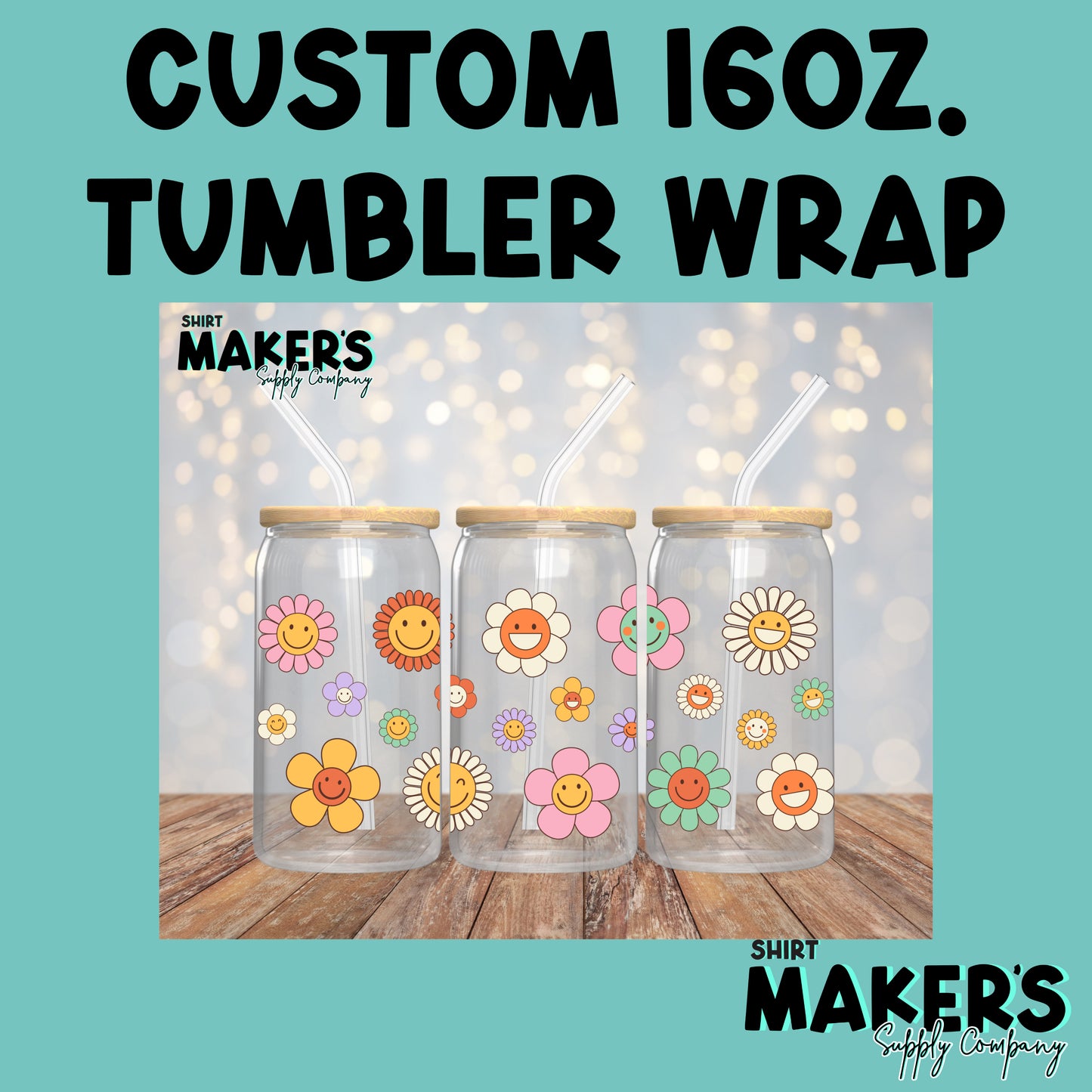 Custom 16oz. Vinyl Tumbler Wrap