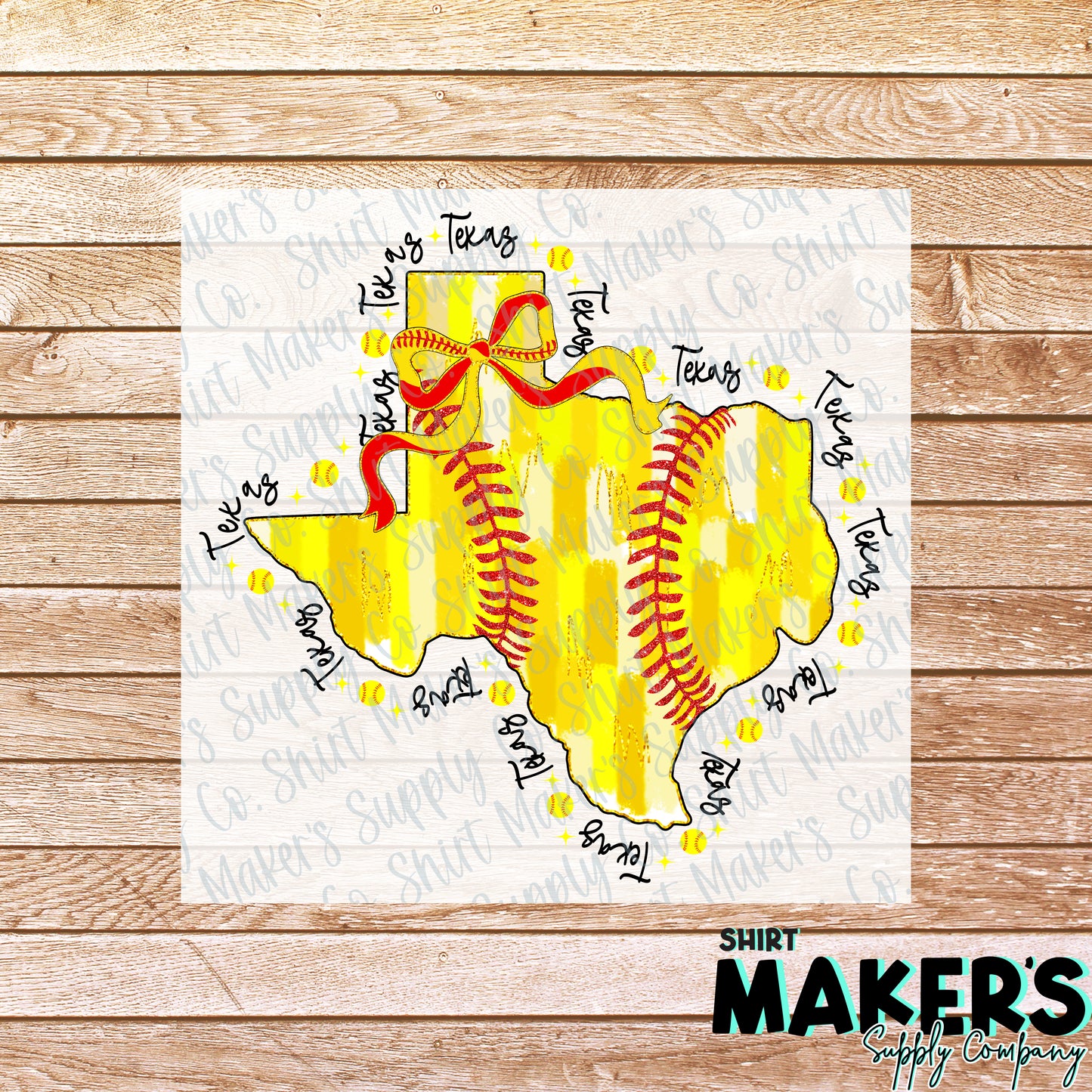 Texas Softball DTF or Sublimation Transfer