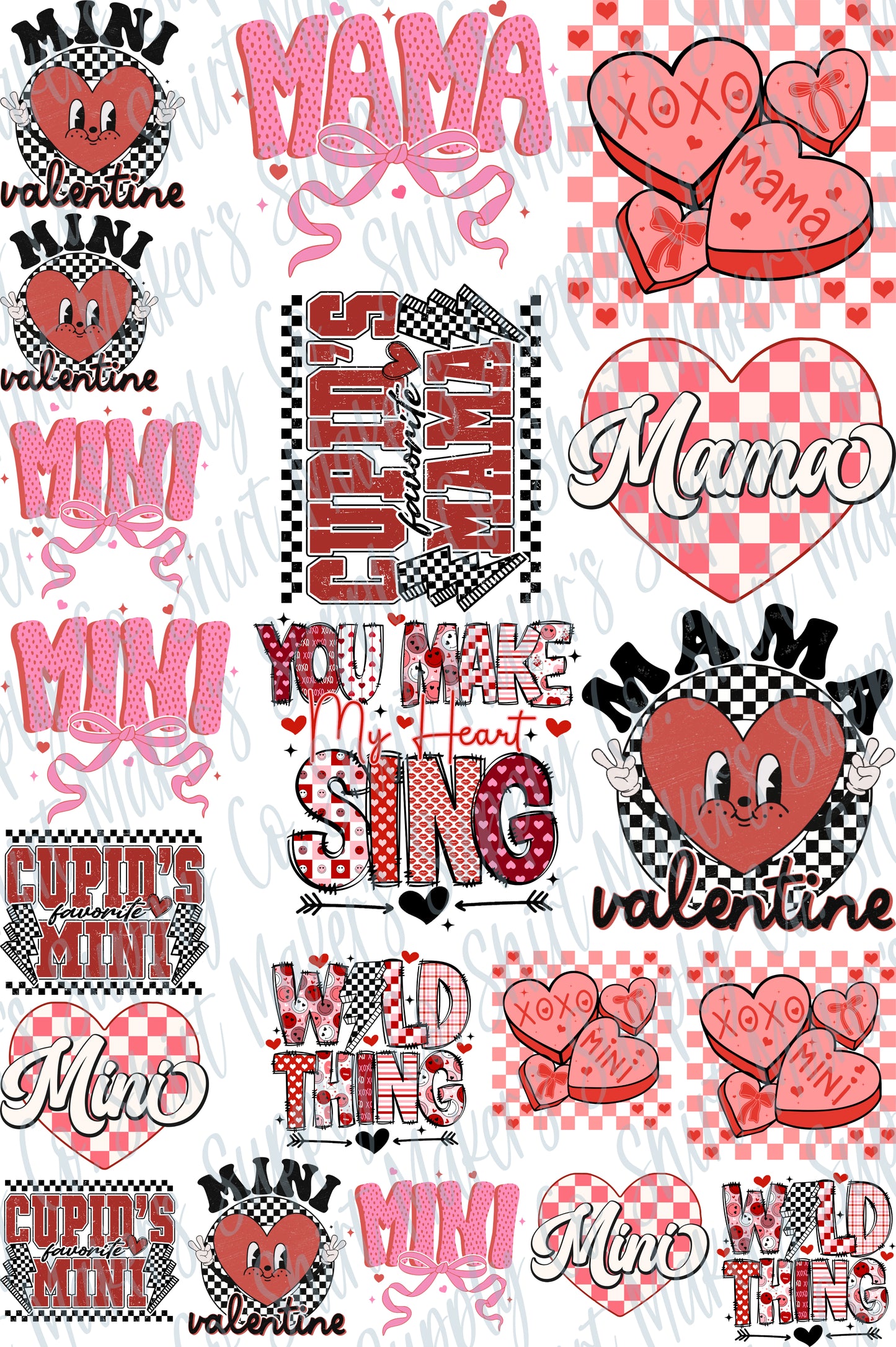 Mom/Mini Valentine's Day DTF Gang Sheet