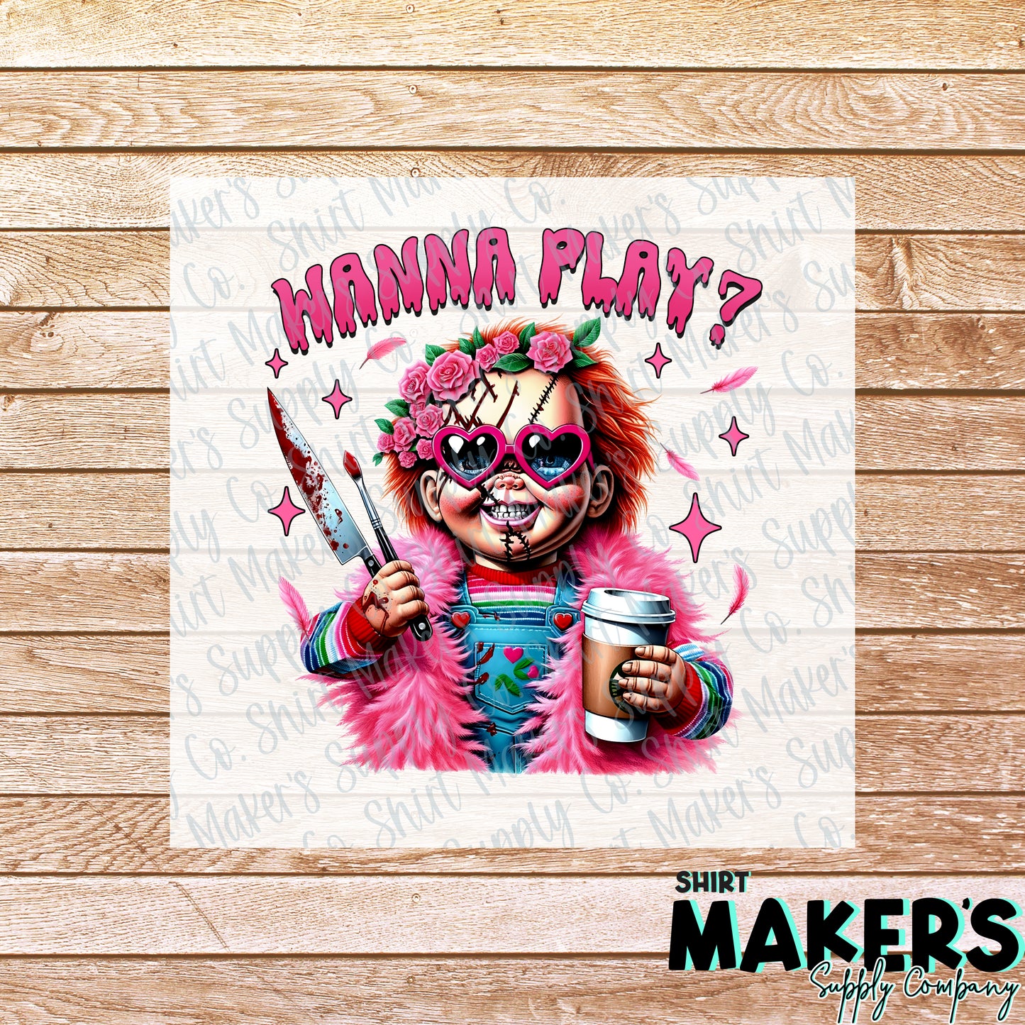Wanna Play Pink DTF or Sublimation Transfer