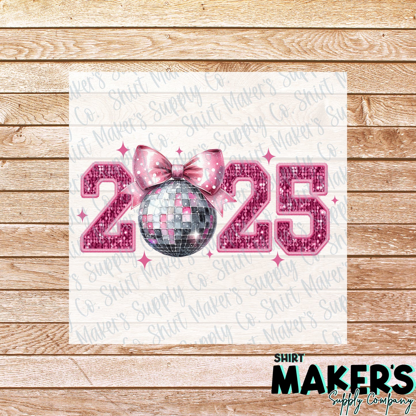 2025 Disco New Year DTF or Sublimation Transfer