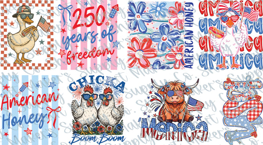 Kids 4th of July DTF Gang Sheet