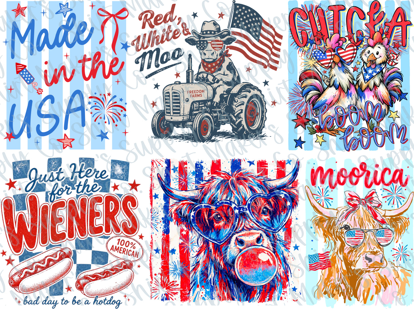 4th of July 2026 #2  DTF Gang Sheet
