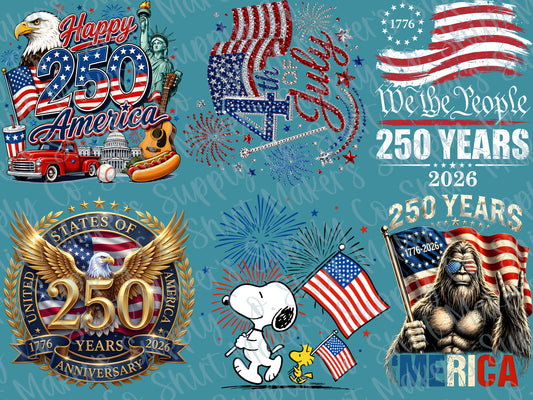 4th of July 2026 #3  DTF Gang Sheet