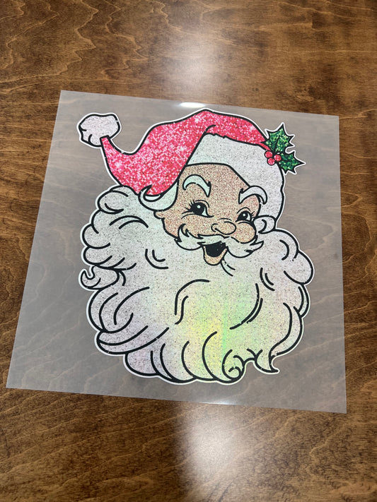 Santa Faux Glitter/Sequin Halographic Transfer