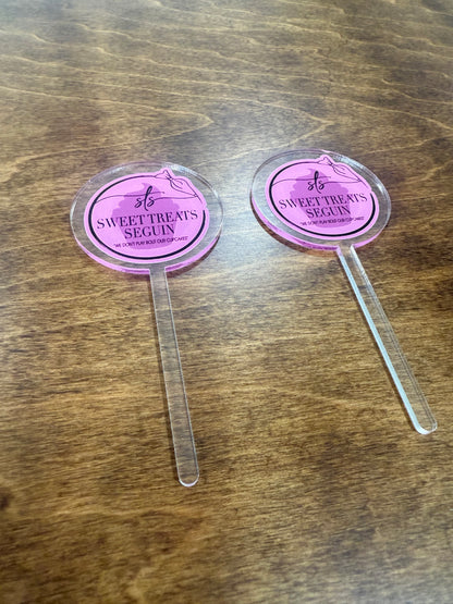 2" Custom Acrylic Cup-Cake Toppers