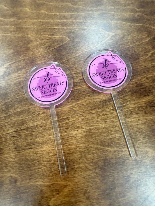 2" Custom Acrylic Cup-Cake Toppers