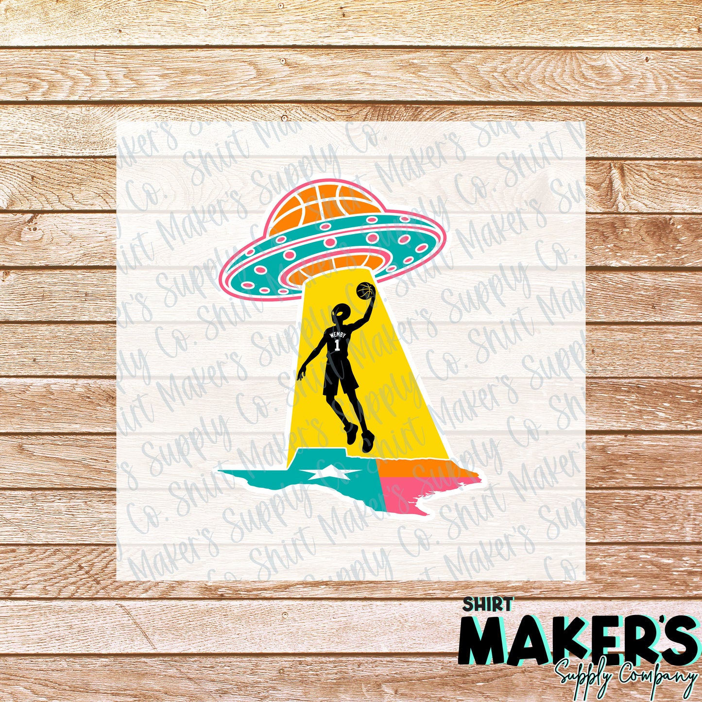 Alien Dunk DTF or UV-DTF Transfer - or- Hat Patch, Acrylic, Magnet, or Keychain