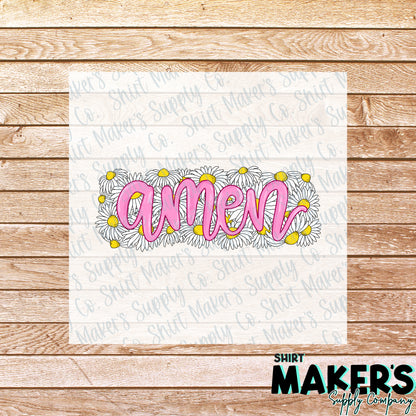 Amen DTF Transfer - or- Hat Patch, Acrylic, Magnet, or Keychain