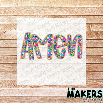 Easter Amen DTF Transfer - or- Hat Patch, Acrylic, Magnet, or Keychain