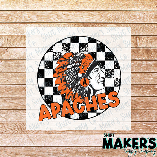 Gonzales Apache Checkered DTF or Sublimation Transfer