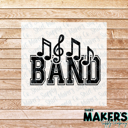 Band DTF or UV-DTF Transfer - or- Hat Patch, Acrylic, Magnet, or Keychain