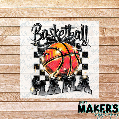 Basketball Mama DTF Transfer - or- Hat Patch, Acrylic, Magnet, or Keychain