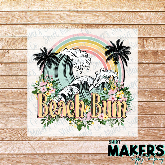 Beach Bum DTF or Sublimation Transfer