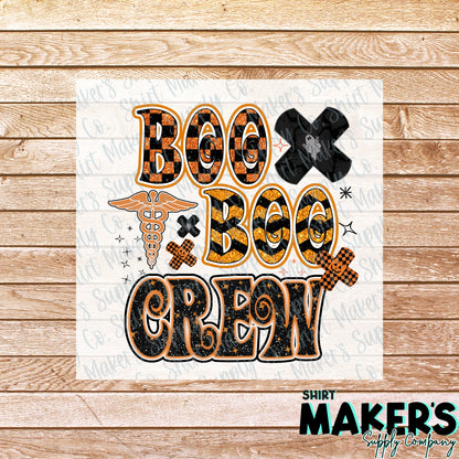 Boo Boo Crew DTF Transfer - or- Hat Patch, Acrylic, Magnet, or Keychain