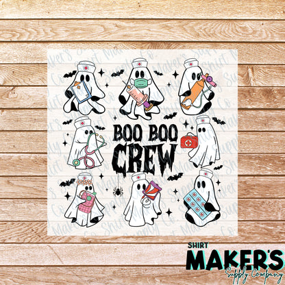 Boo Boo Crew DTF Transfer - or- Hat Patch, Acrylic, Magnet, or Keychain