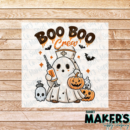 Boo Boo Crew DTF Transfer - or- Hat Patch, Acrylic, Magnet, or Keychain