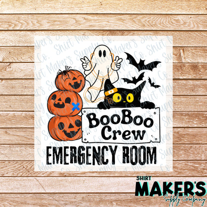 Boo Boo Crew - Emergency Room DTF Transfer - or- Hat Patch, Acrylic, Magnet, or Keychain