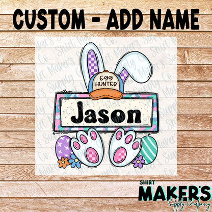 Personalized Easter Kids Boy Rabbit 2 DTF Transfer