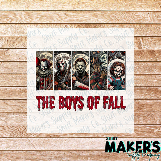 Boys of Fall Horror DTF or Sublimation Transfer