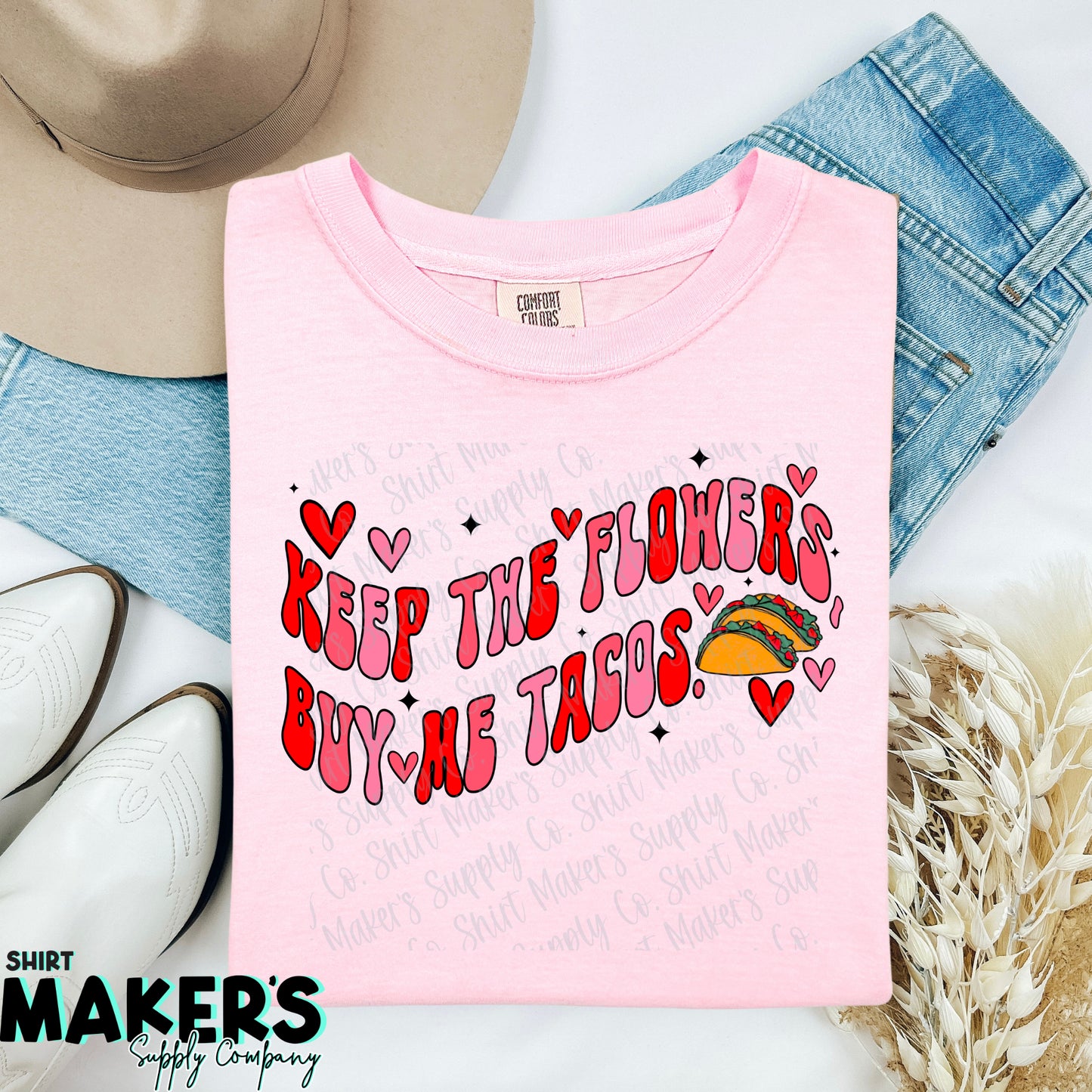 Buy me Tacos Valentine's Day DTF or Sublimation Transfer