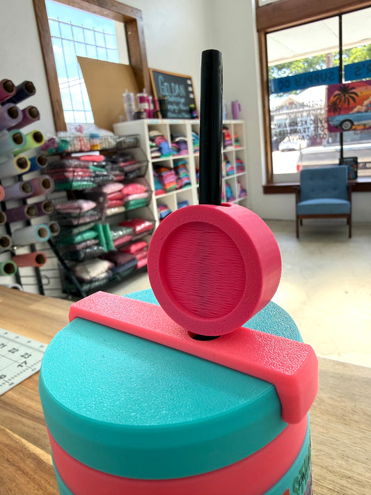 Blank Circular Straw Topper