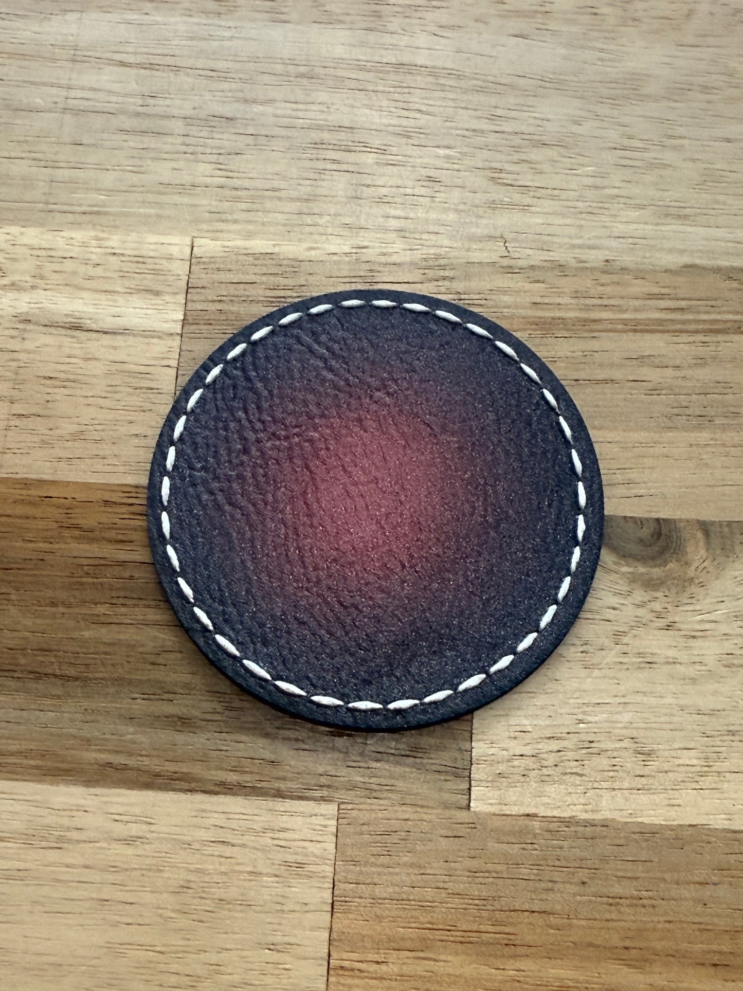 2.5" Custom Leatherette Round Hat Patch - Add Your Design!