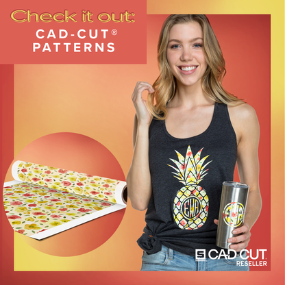 Cad-Cut Patterned Heat Transfer Vinyl