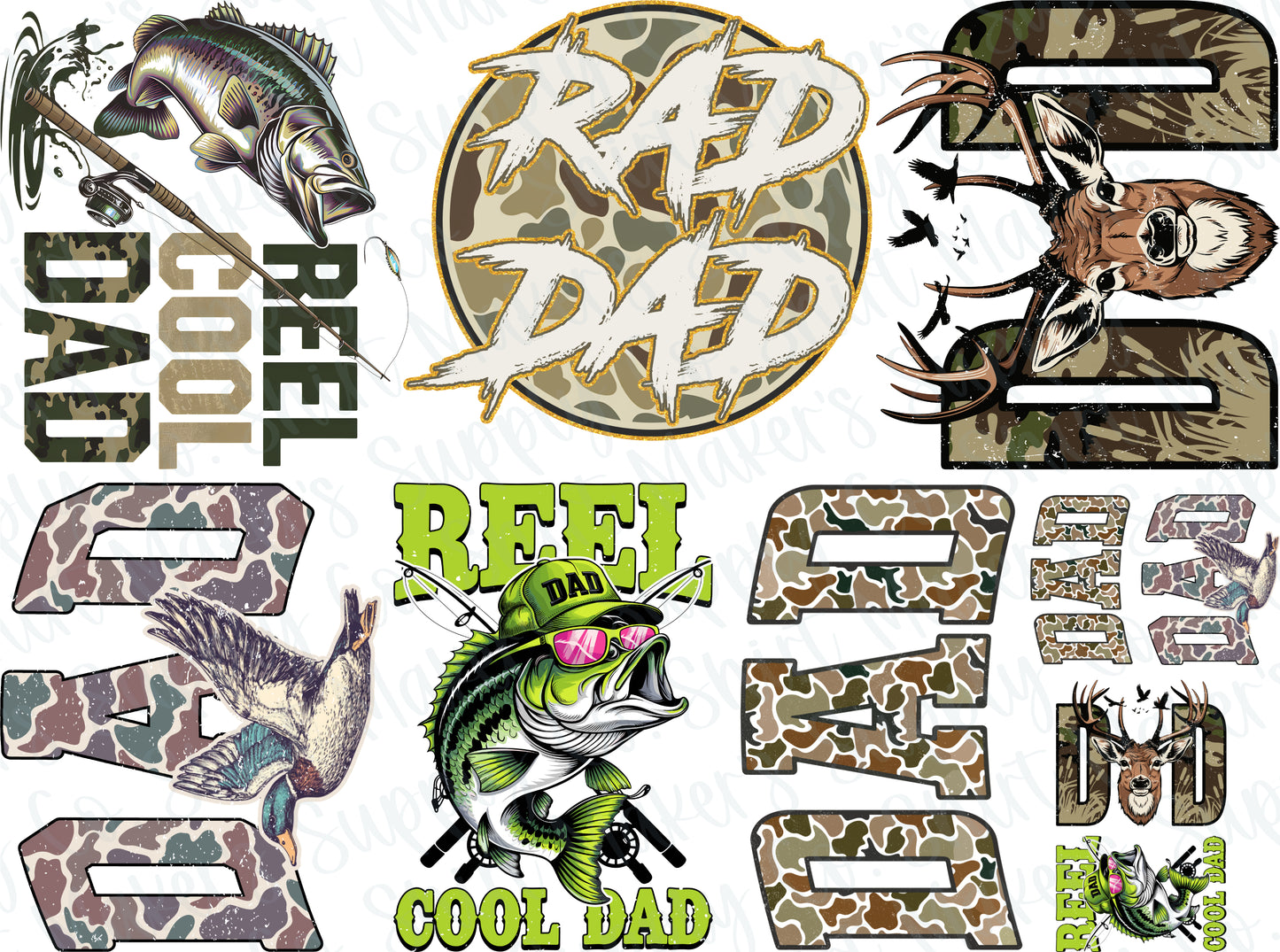Camo Hunting Father's Day DTF Gang Sheet