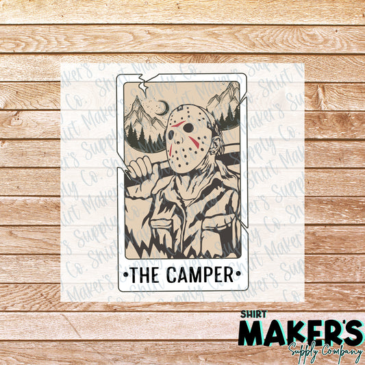 The Camper Horror Tarot Card DTF or Sublimation Transfer