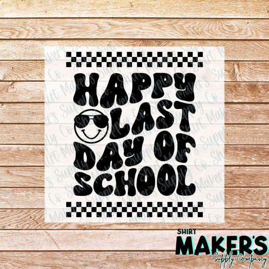 Checkers Happy Last Day of School DTF or Sublimation Transfer