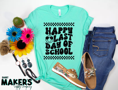 Checkers Happy Last Day of School DTF or Sublimation Transfer