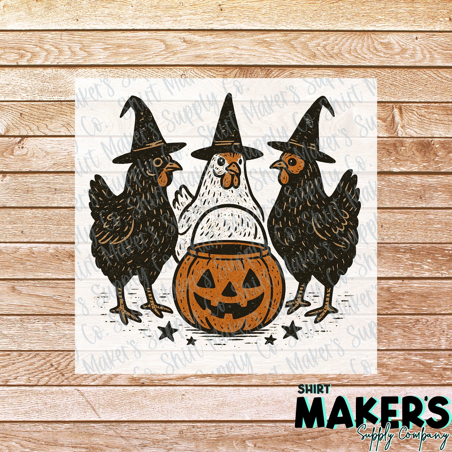 Chicken Halloween DTF or Sublimation Transfer