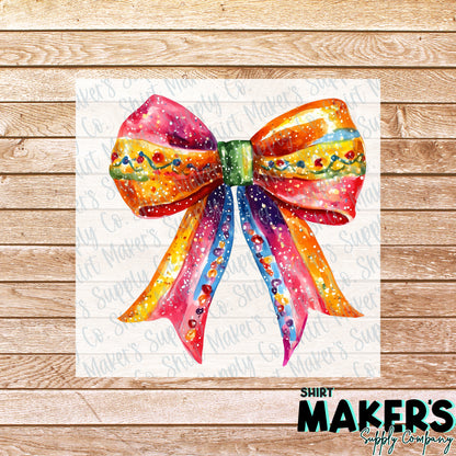 Cinco De Mayo Bow DTF Transfer - or- Hat Patch, Acrylic, Magnet, or Keychain