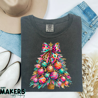 Multi Color Christmas Tree DTF or Sublimation Transfer