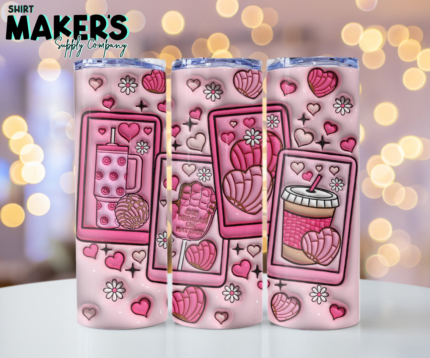 20oz. Conchas Valentine's Day Tumbler Wrap