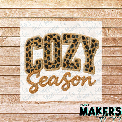 Cozy Season Winter DTF Transfer - or- Hat Patch, Acrylic, Magnet, or Keychain