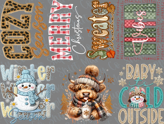 Cozy Season 2025 DTF Gang Sheet