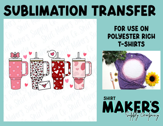 Cups Valentine's Day Sublimation Transfer