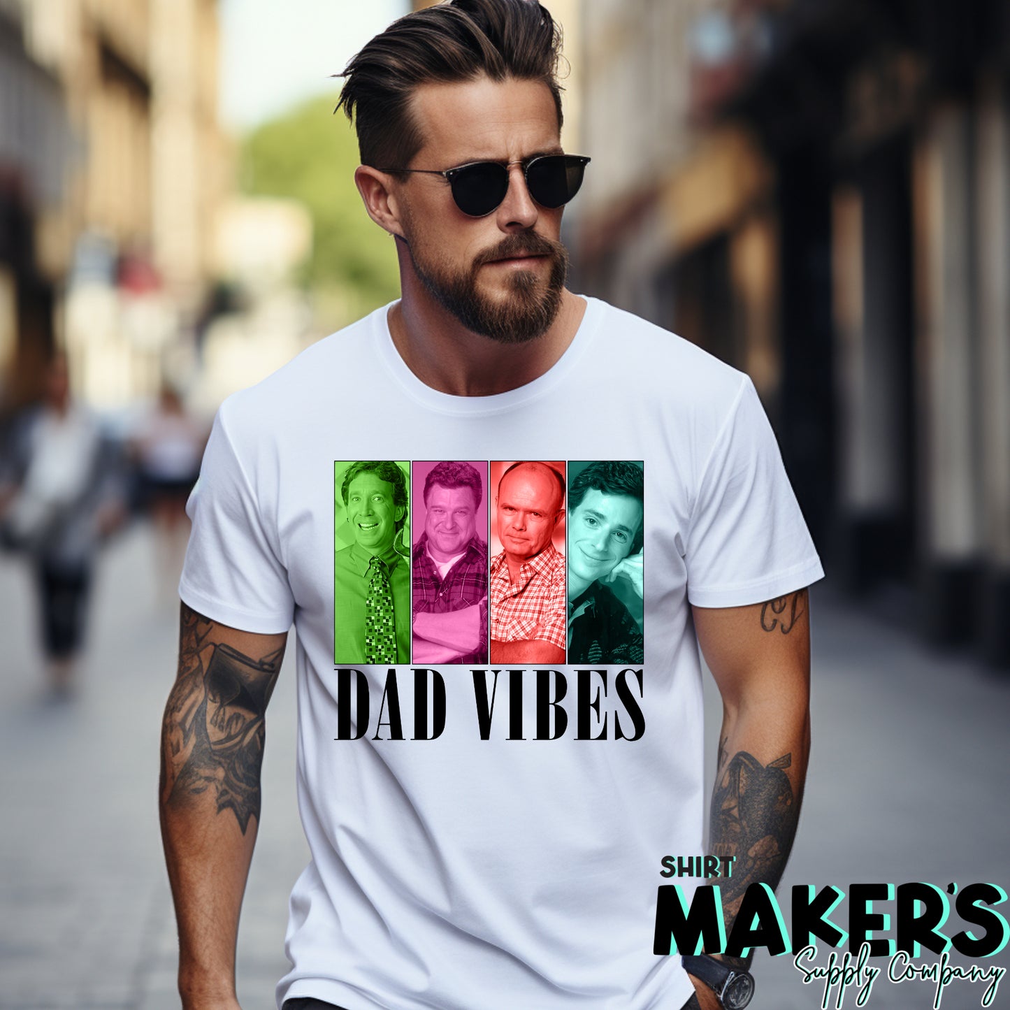 Dad Vibes DTF or Sublimation Transfer