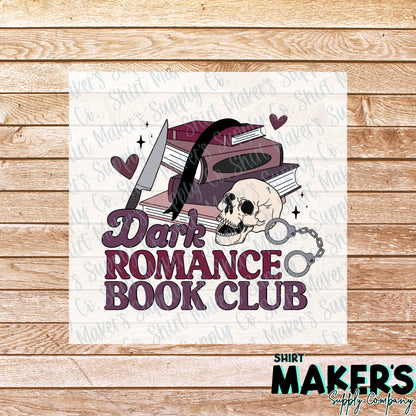 Dark Romance Book Club DTF Transfer - or- Hat Patch, Acrylic, Magnet, or Keychain