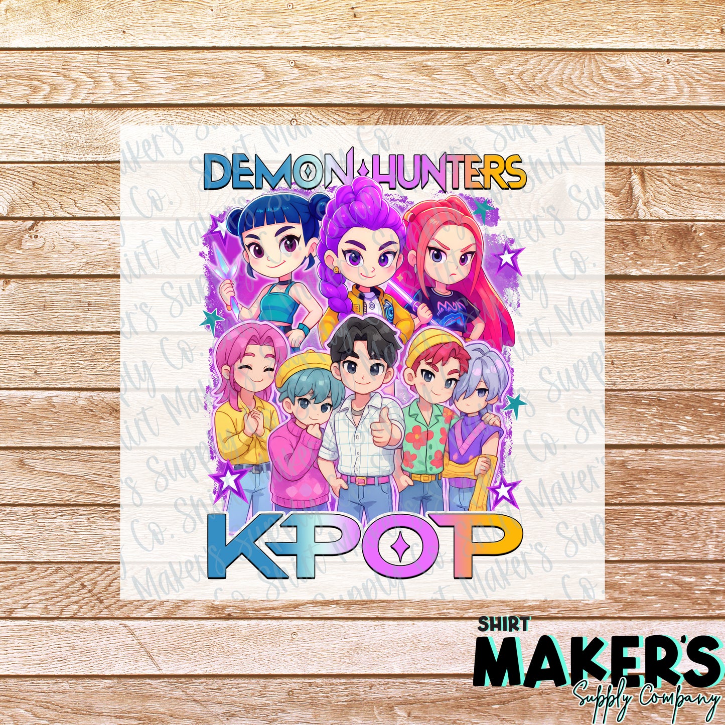 K-Pop Demon Hunters DTF or Sublimation Transfer