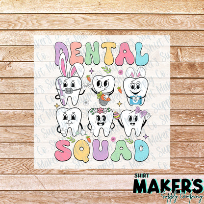 Easter Dental Squad #1 DTF Transfer - or- Hat Patch, Acrylic, Magnet, or Keychain