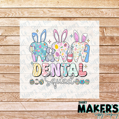 Easter Dental Squad #2 DTF Transfer - or- Hat Patch, Acrylic, Magnet, or Keychain
