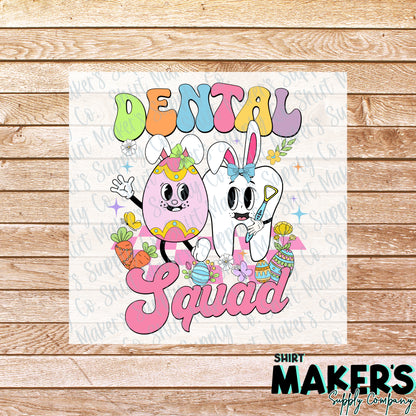 Easter Dental Squad #3 DTF Transfer - or- Hat Patch, Acrylic, Magnet, or Keychain