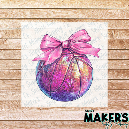 Disco Basketball DTF or Sublimation Transfer
