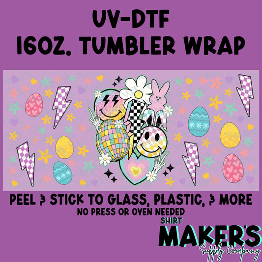 16oz. UV-DTF Disco Easter